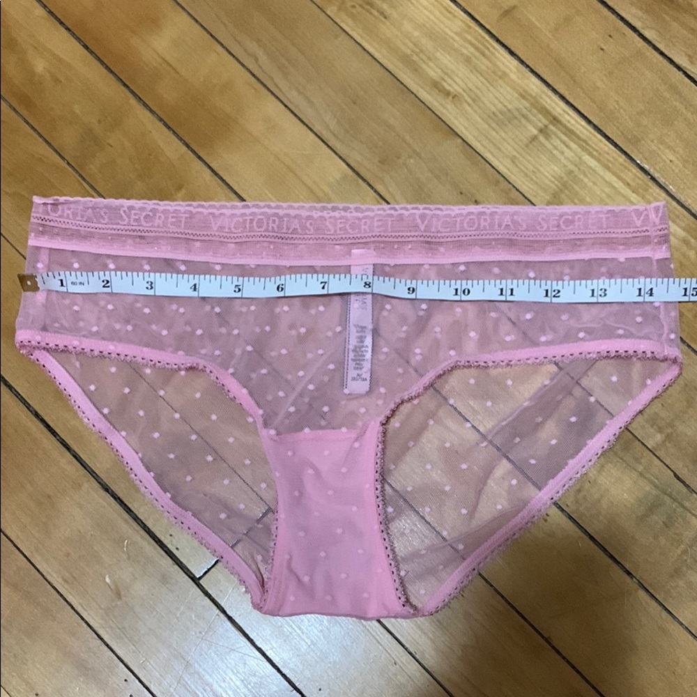 Victoria's Secret Pink Sheer Polka Dot Panties